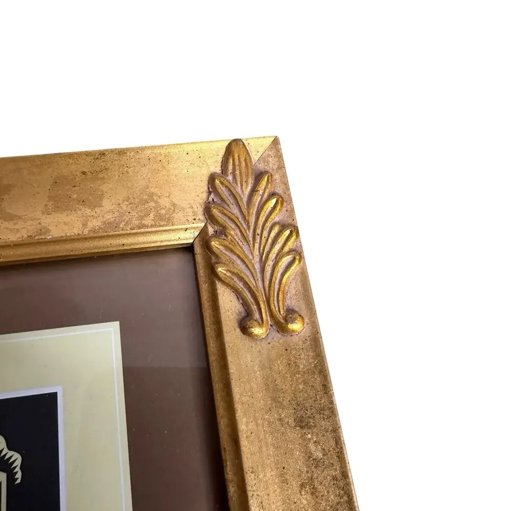 Jennifer Moore 5x7 Picture Frame Gold Ornate Resin Plastic With Glass